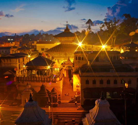The holy Pashupatinath temple in Kathmandu
