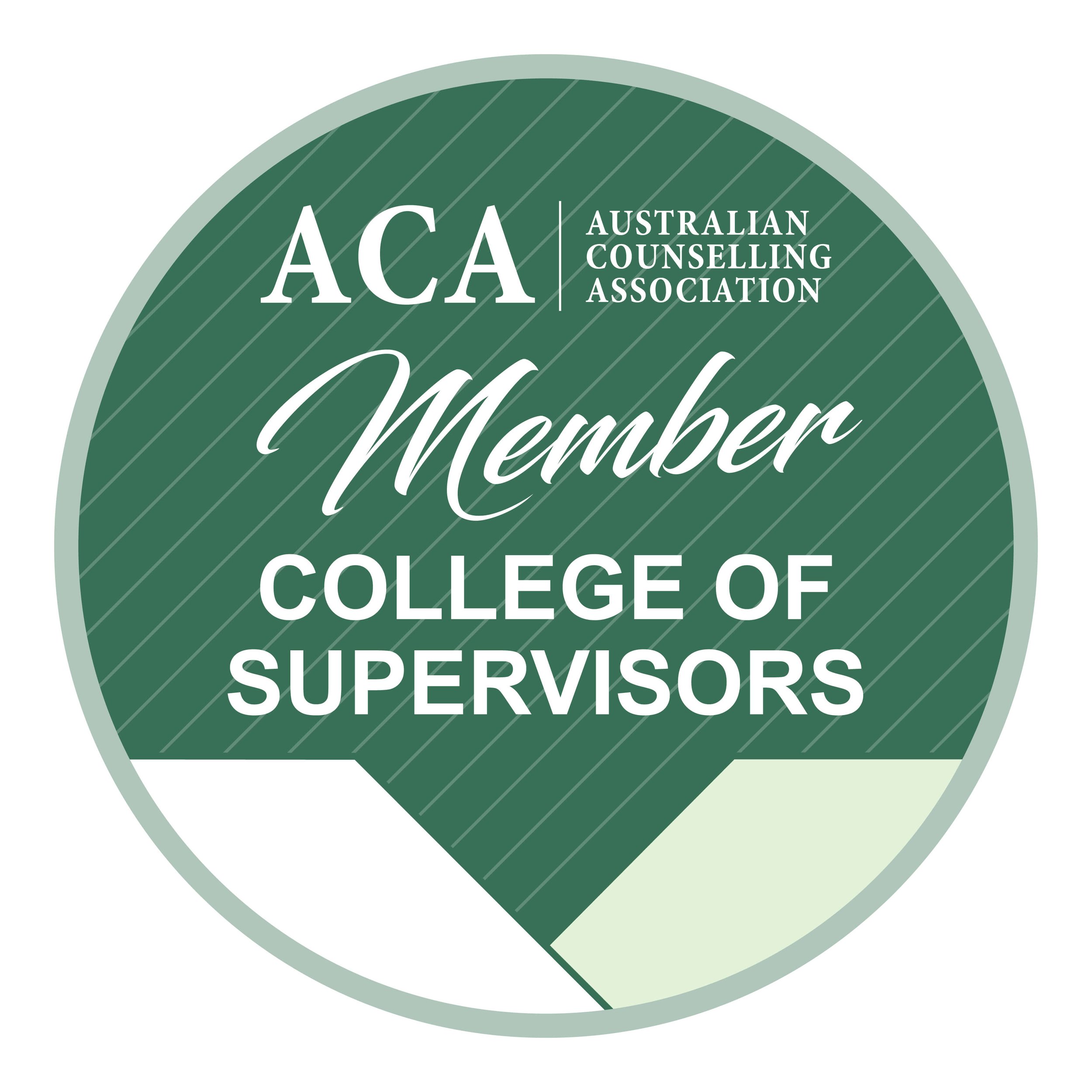 Australian Counselling Association registered supervisor badge