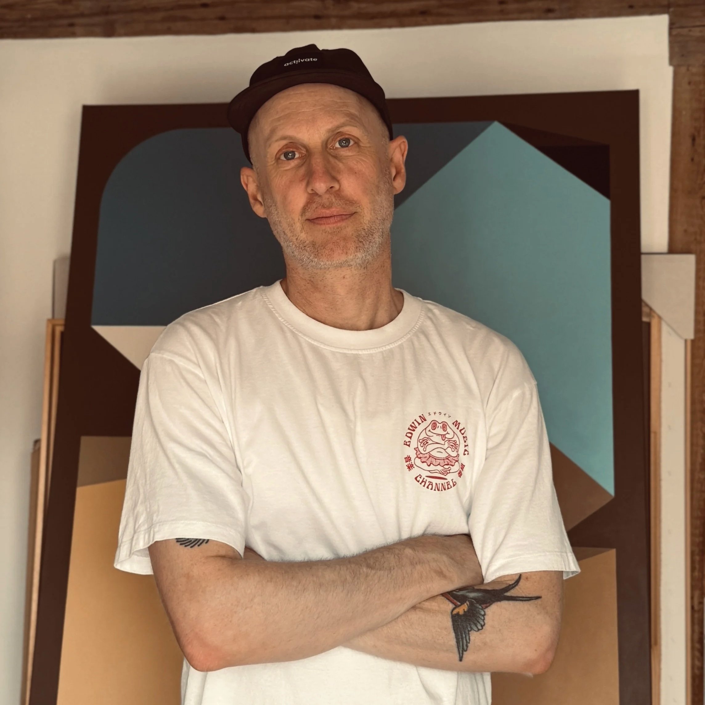 René Tromborg in his art studio