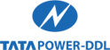 Tata Power-DDL logo with a stylized blue swoosh and text.