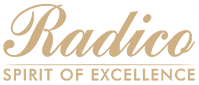 Radico logo with the slogan 'Spirit of Excellence' underneath