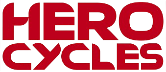 Logo of Hero Cycles in red text