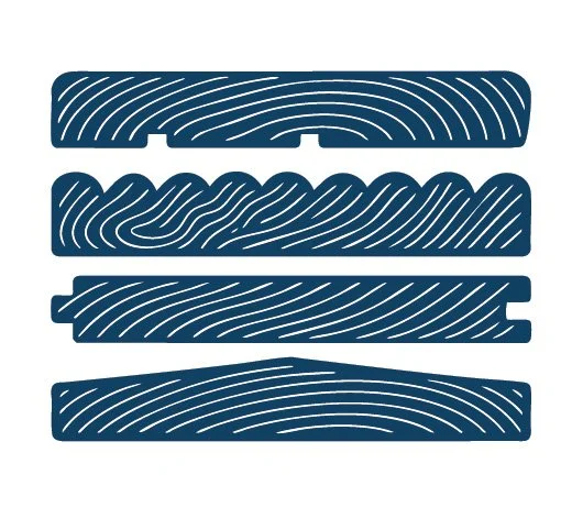Mouldings & Machined Profiles icon on a white background.