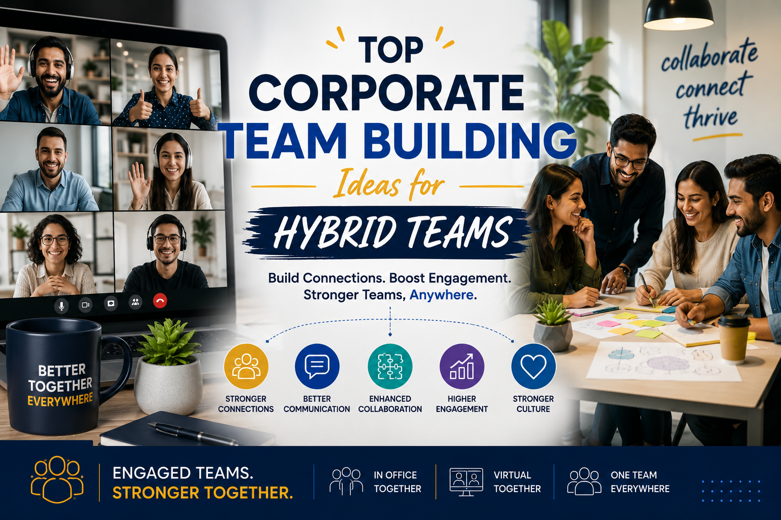 Top Corporate Team Building Ideas for Hybrid Teams | Culture Crafts