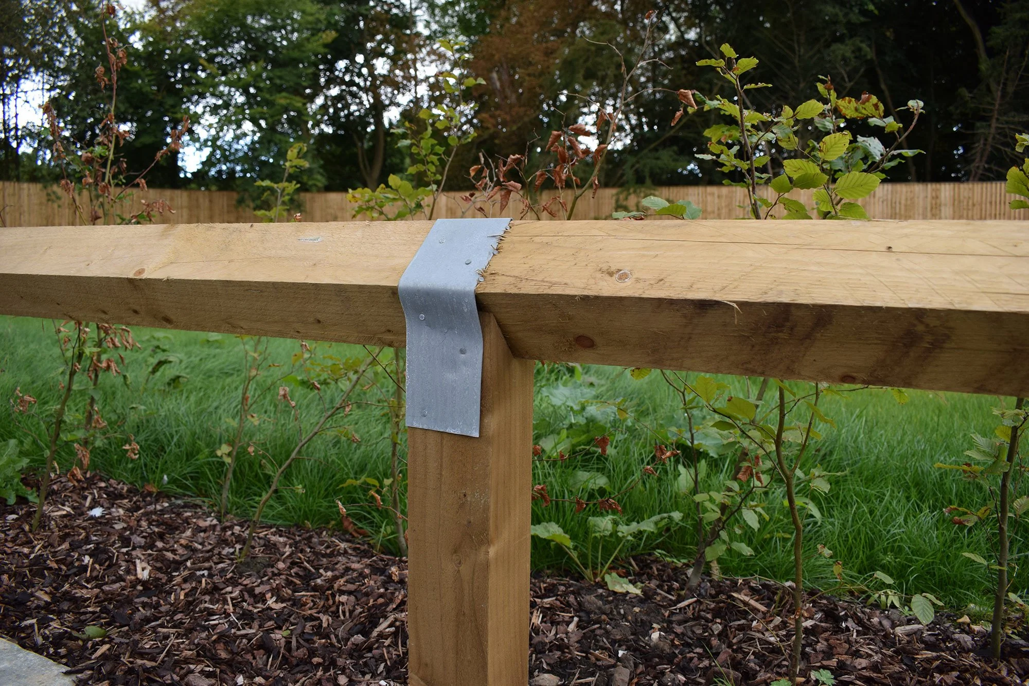 Timber knee rails