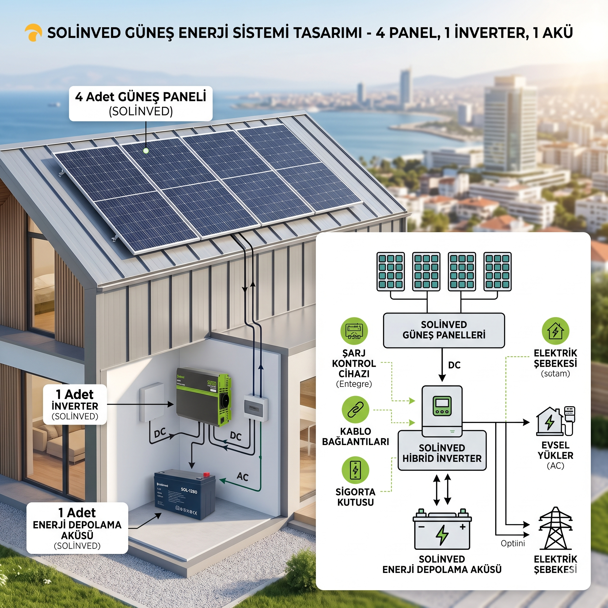 GÜNEŞ ENERJİ HOBİ BAHÇE PAKETİ