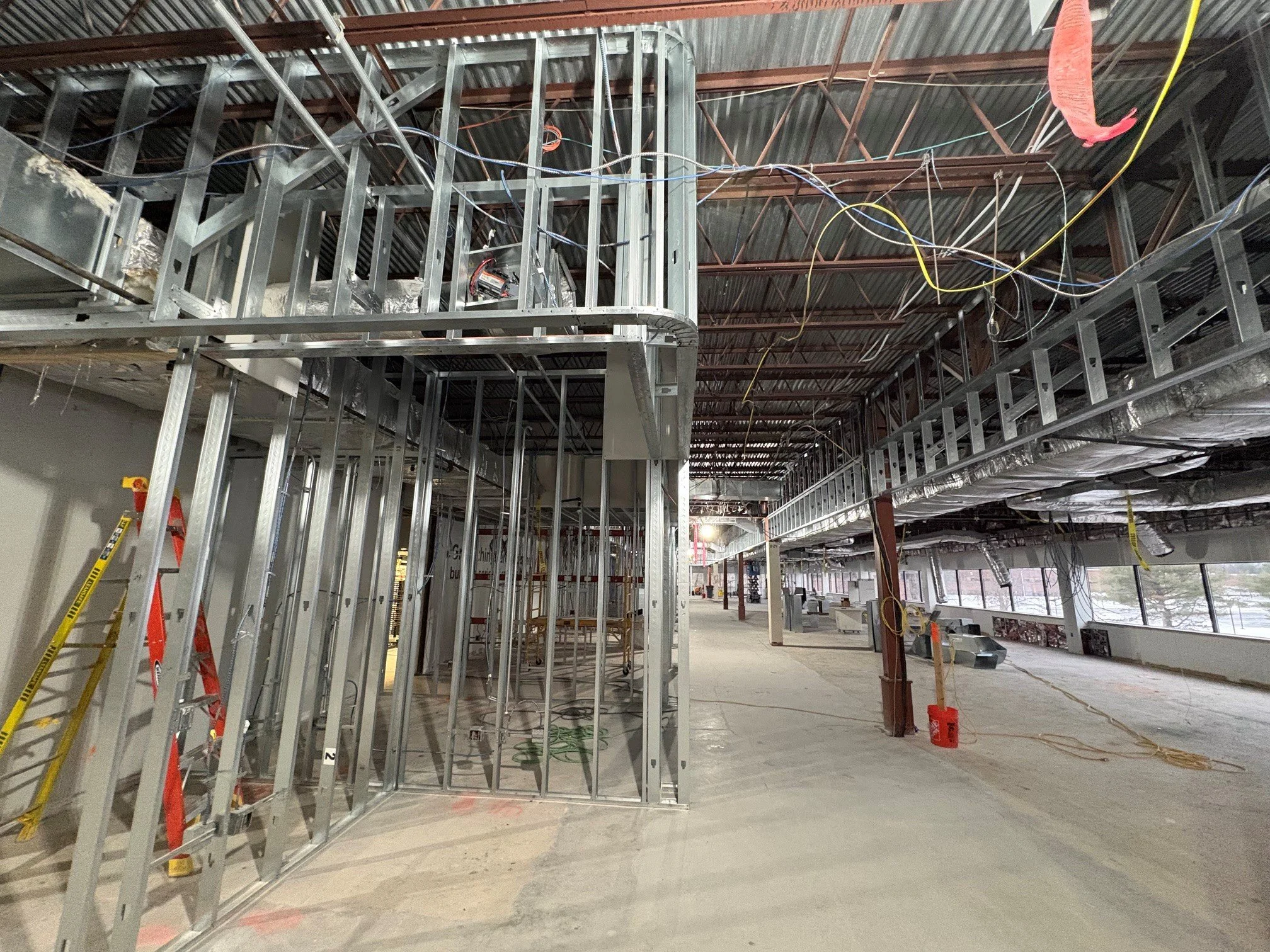 Interior radius soffit.