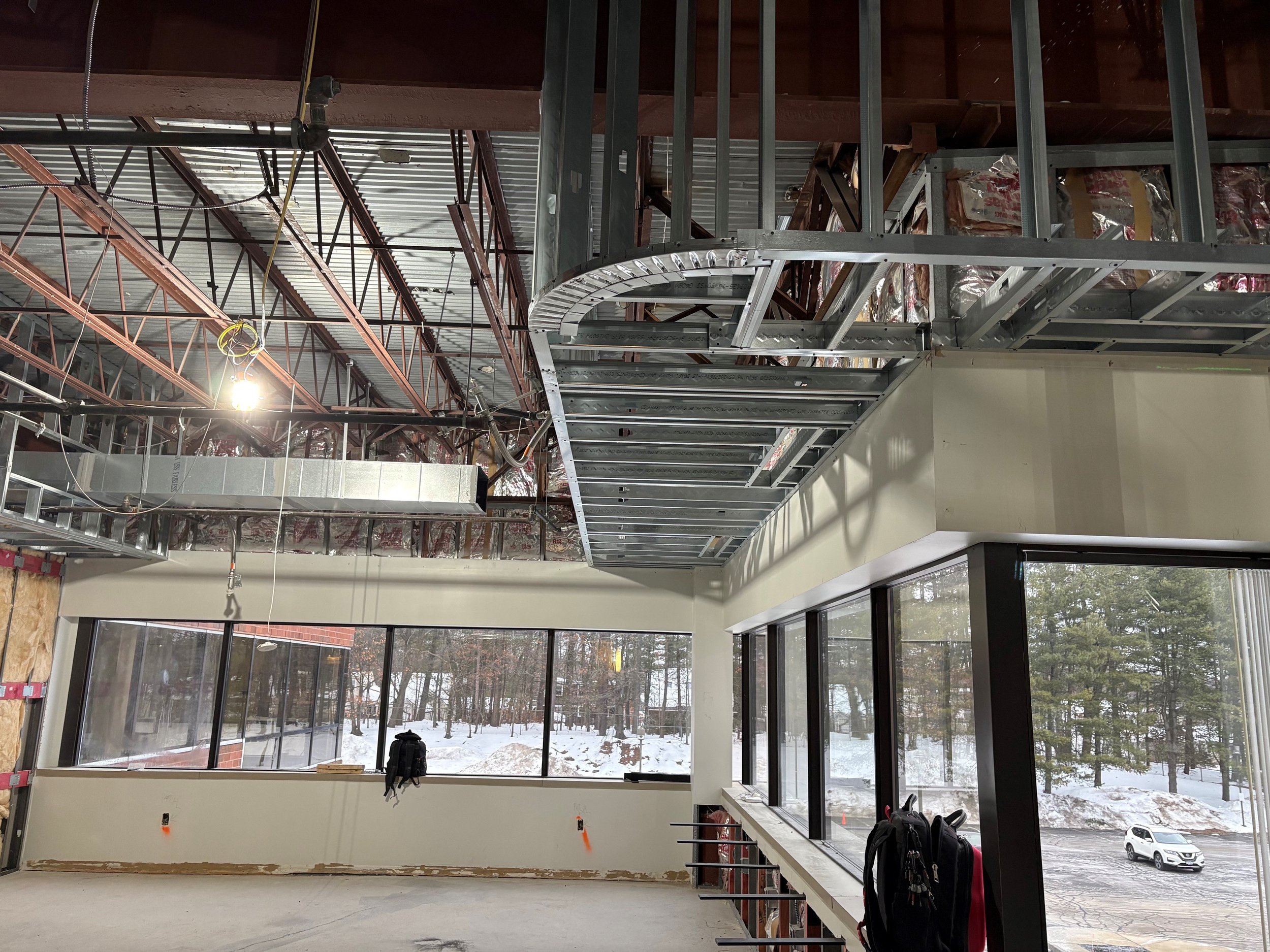 Interior radius soffit.