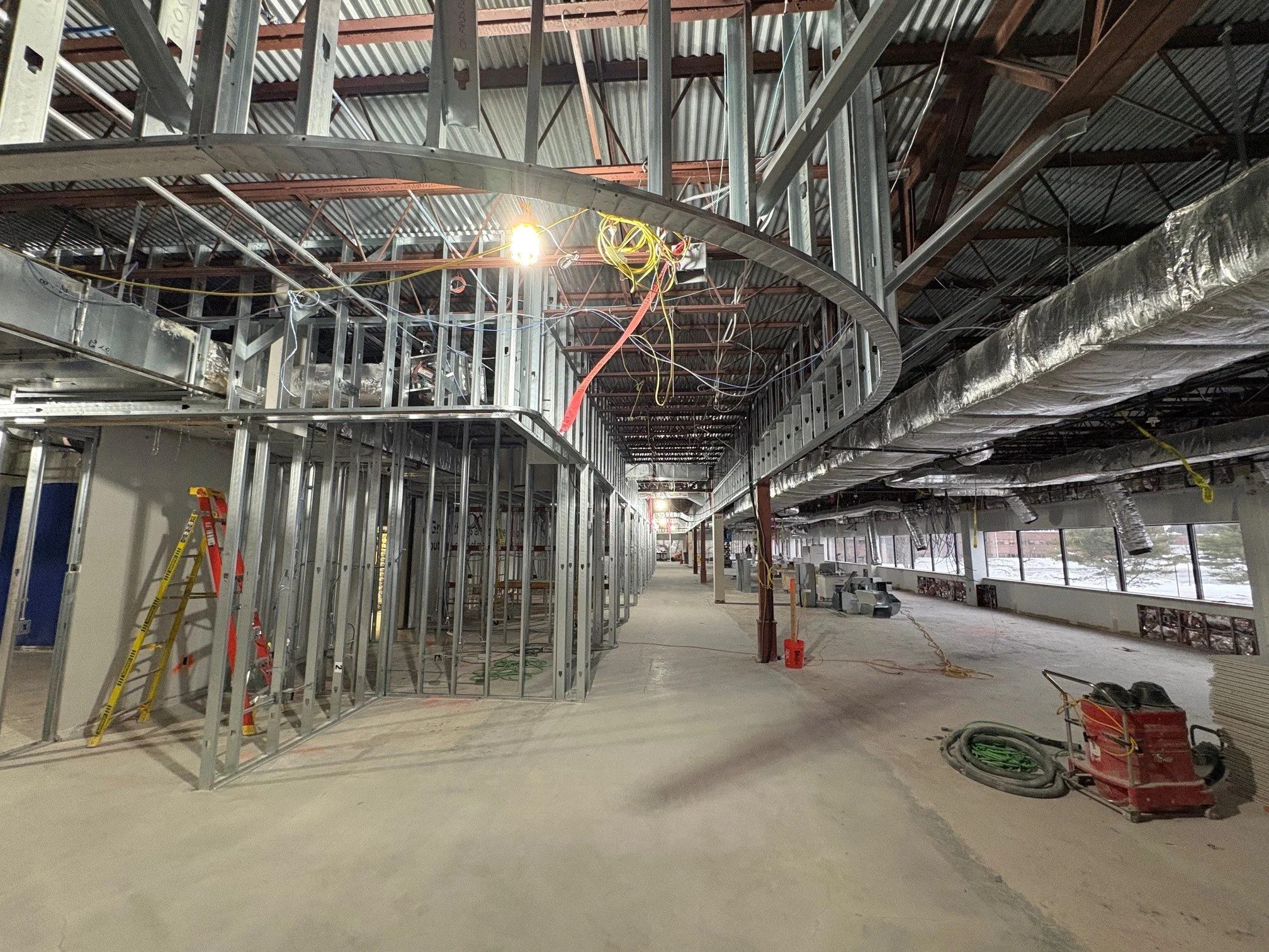 Interior radius soffit.