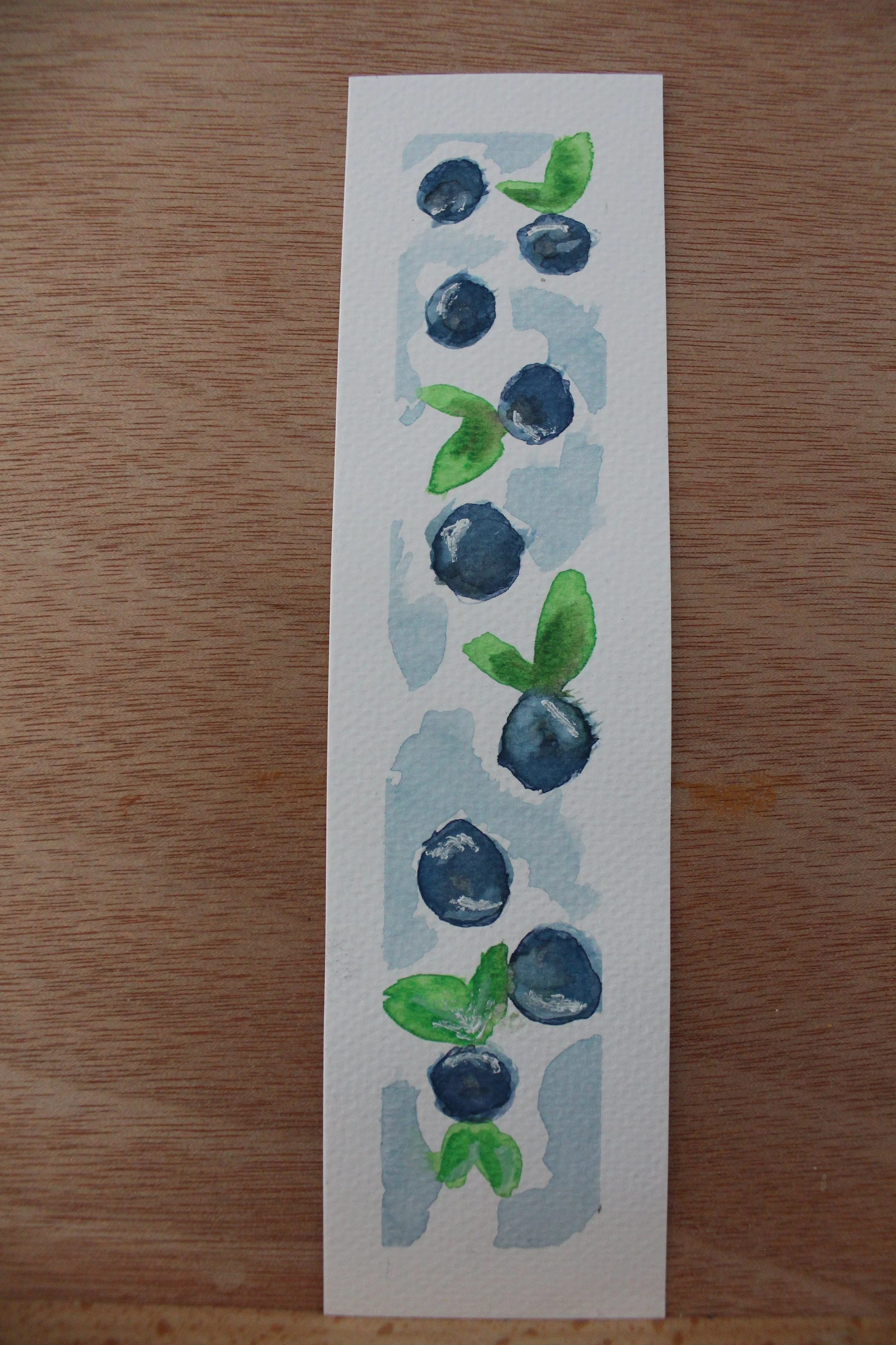 Buchzeichen sommerliche Heidelbeeren