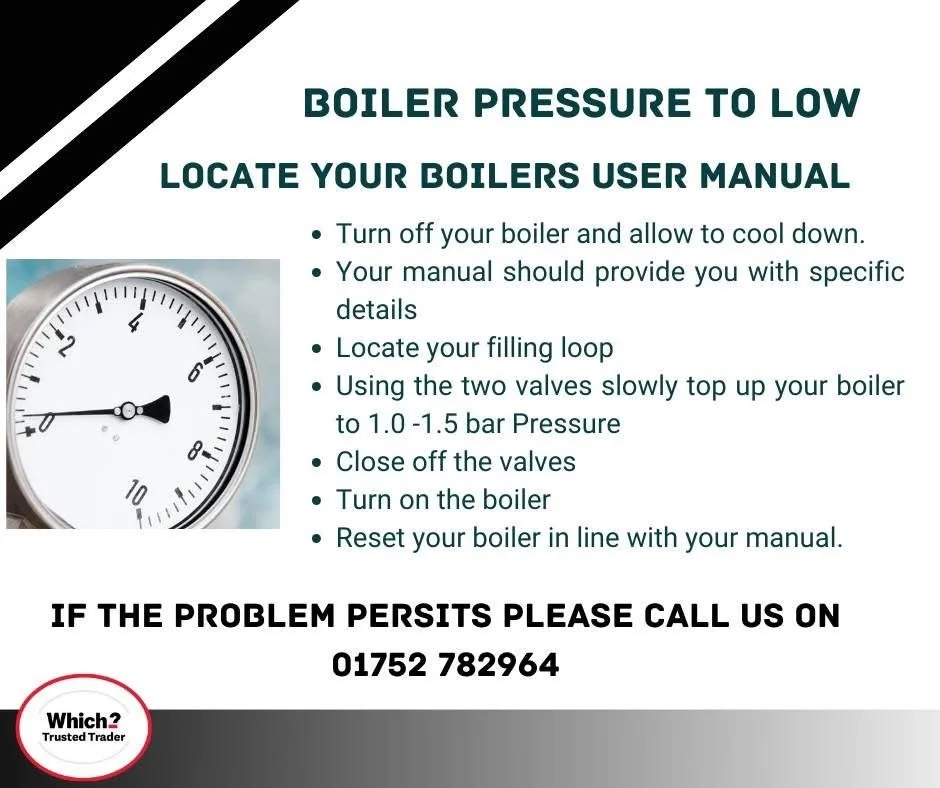 Low boiler pressure is one of the biggest call out that we show homeowners to fix