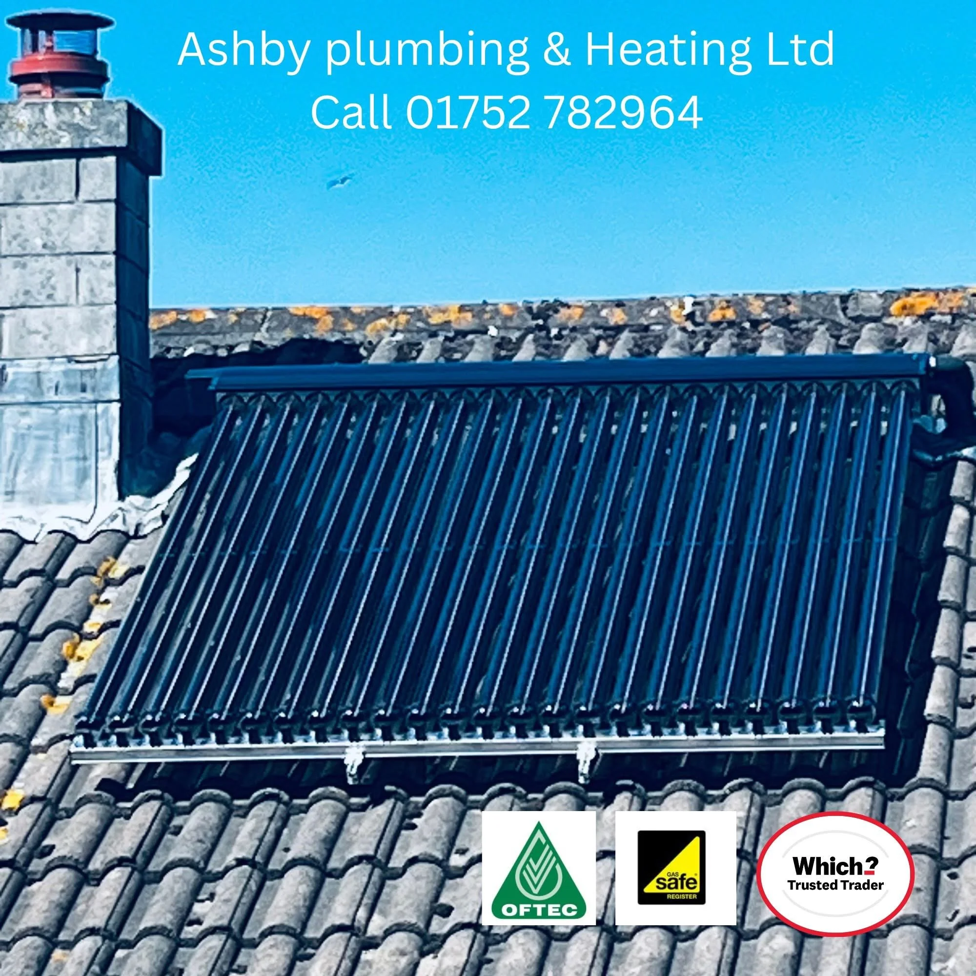 Solar thermal panel installed on 3 bedroom house.