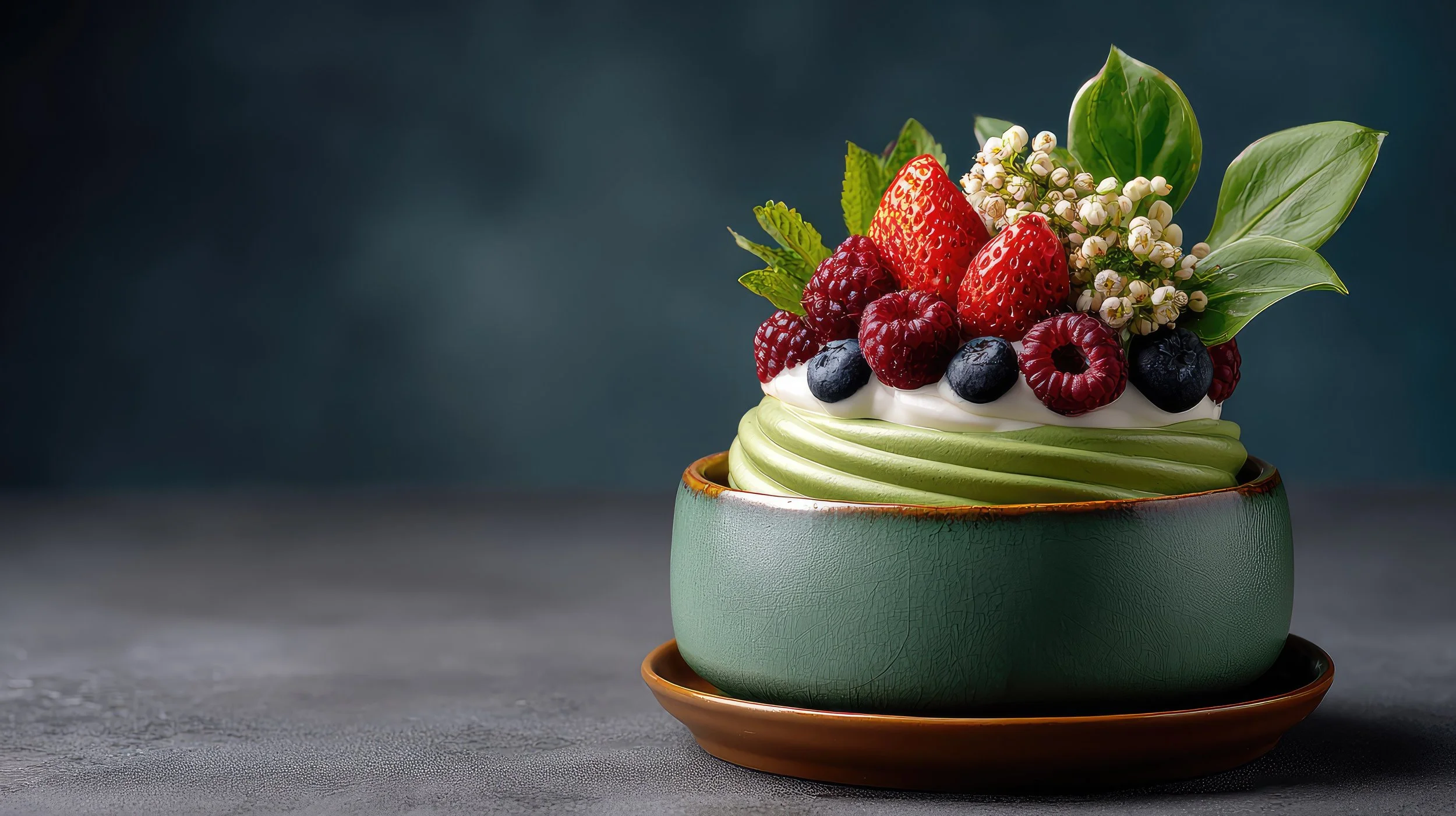 Matcha Berry Tart