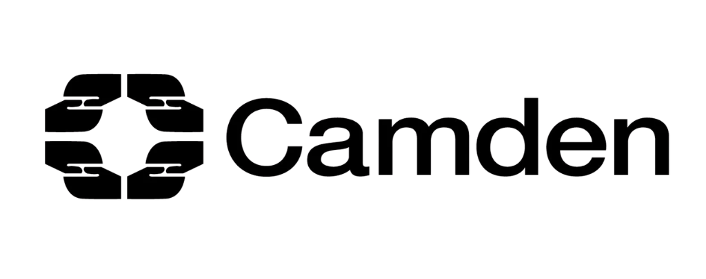 Cameo logo with a black geometric star enclosed in a circle, followed by the word "Cameo" in black text.
