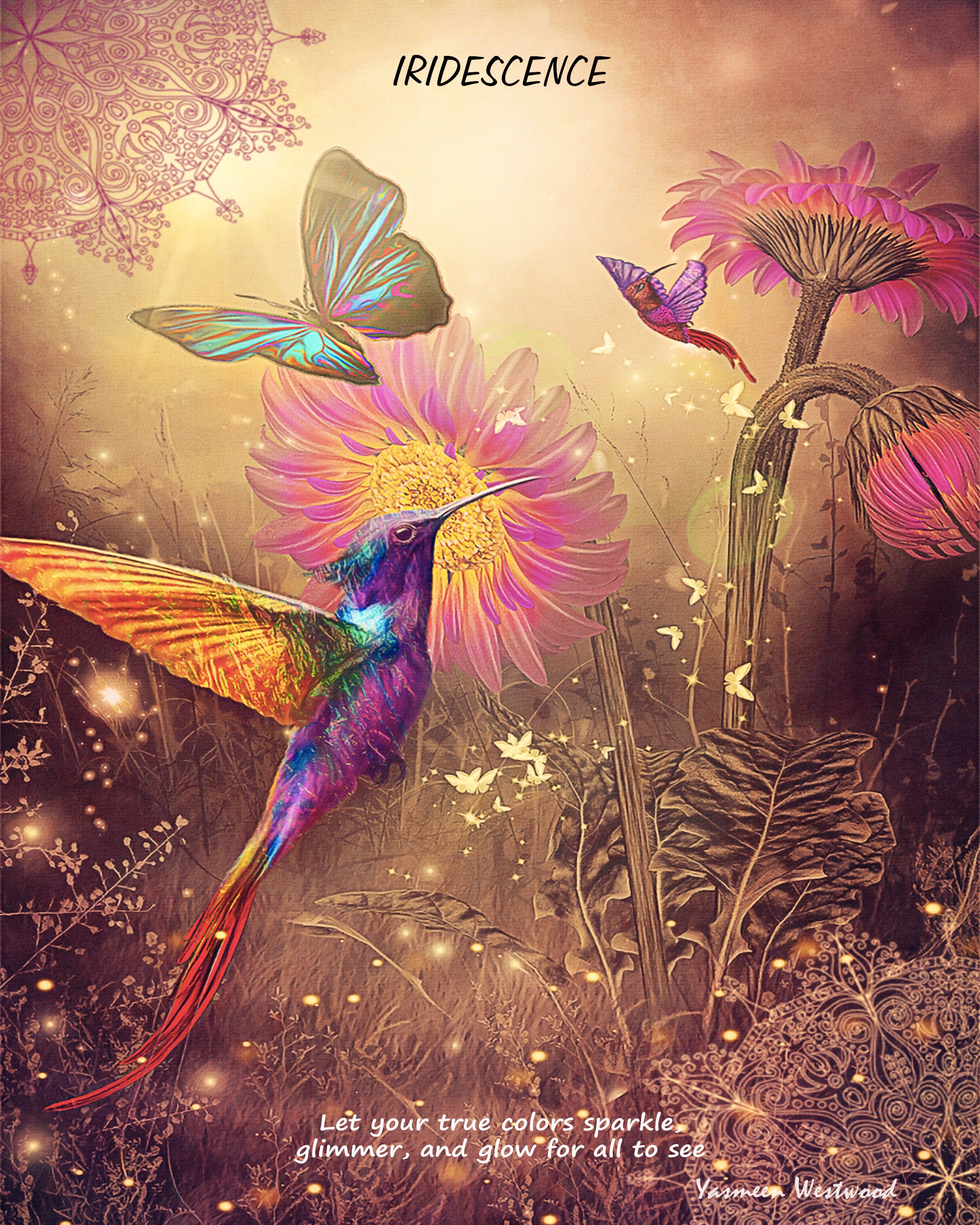 “Iridescence” Art print from Hummingbird Wisdom