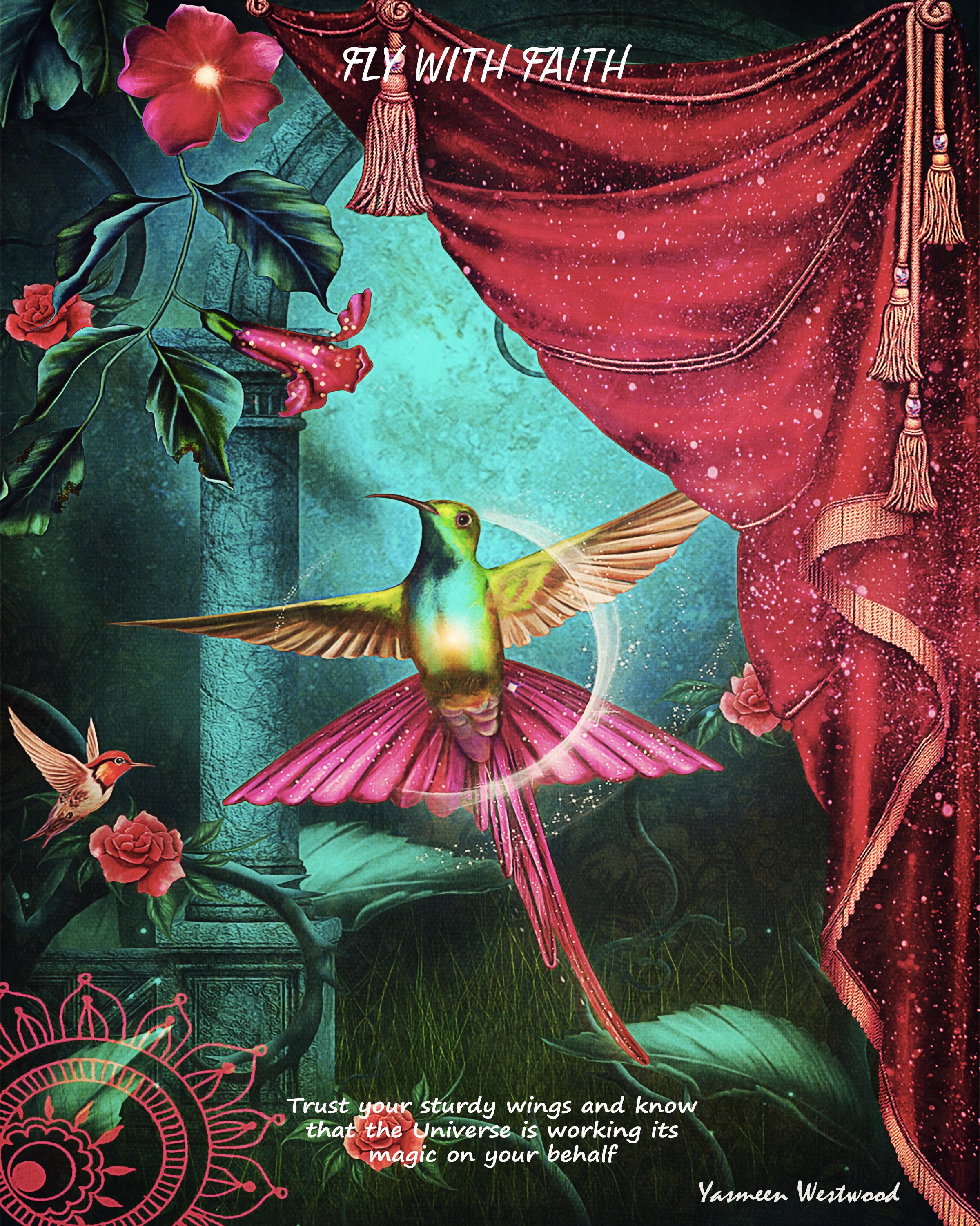 “Fly with Faith” Art print from Hummingbird Wisdom