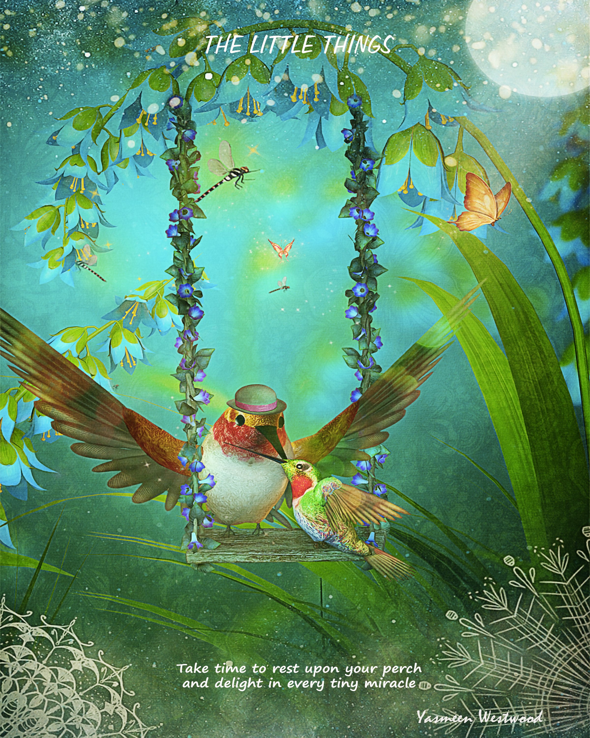 “The Little Things” Art print from Hummingbird Wisdom