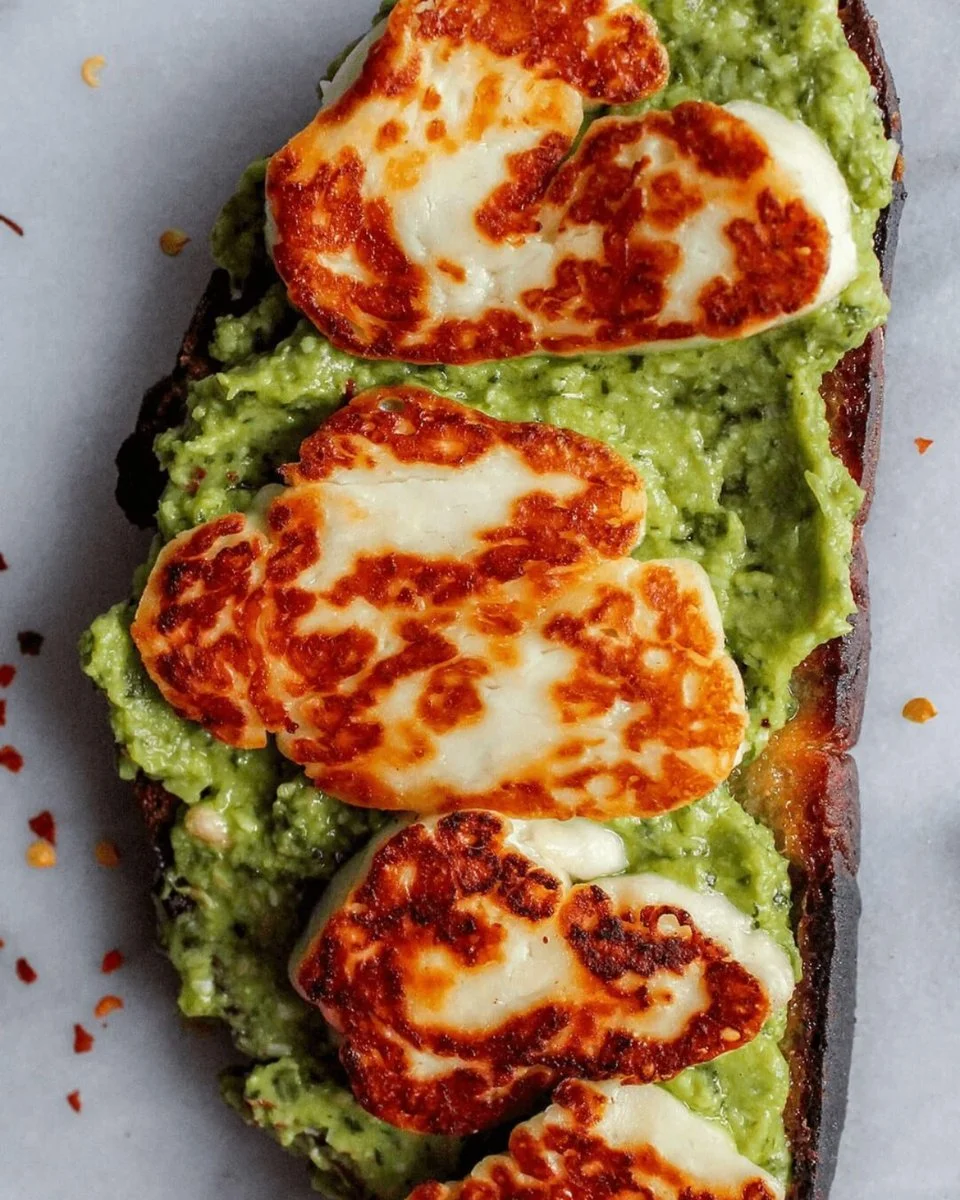 Halloumi + Avocado on Sourdough