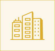 Icon of commercial buildings from Pests Go Home Pittsburgh
