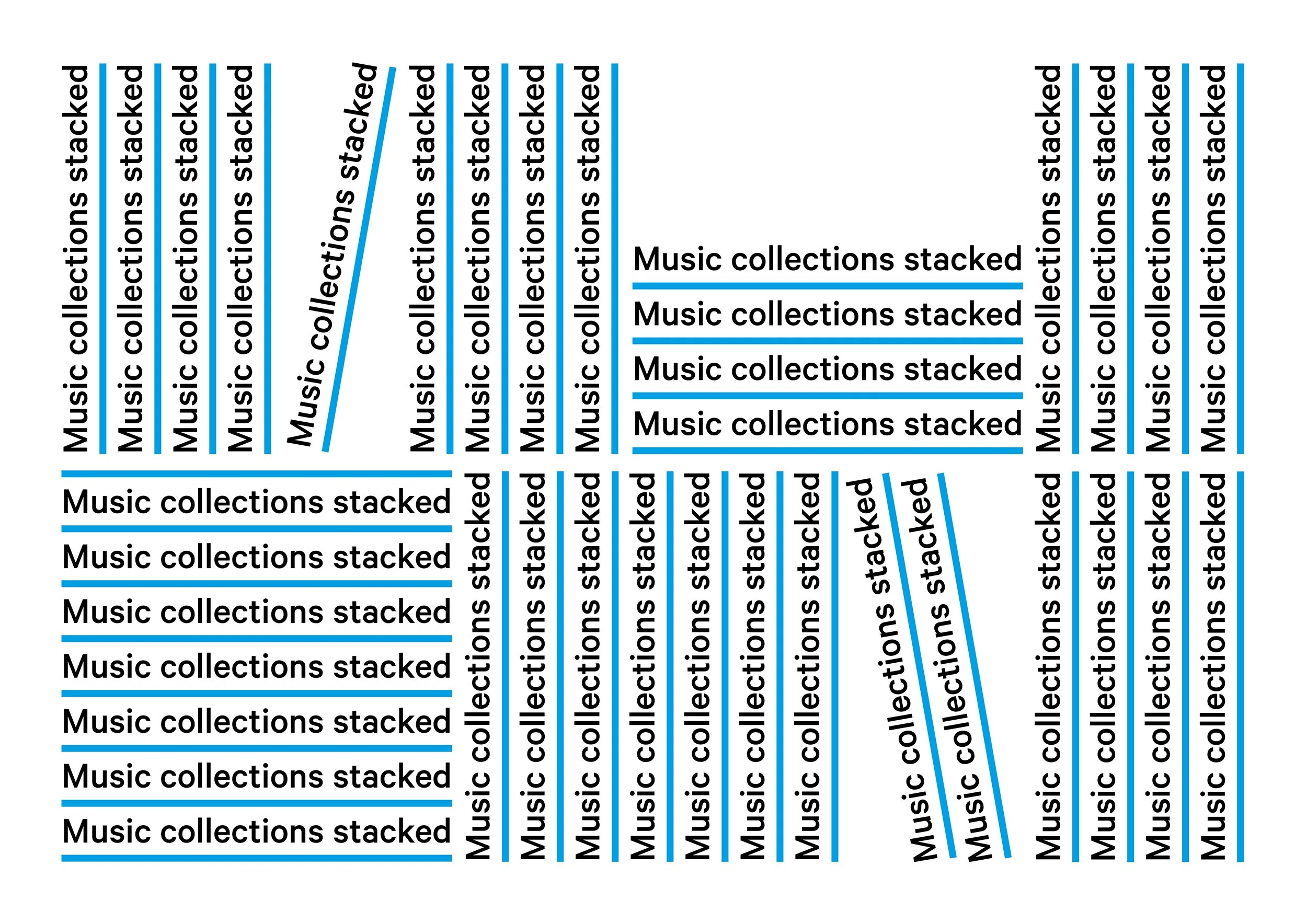 …and stacked music collections.