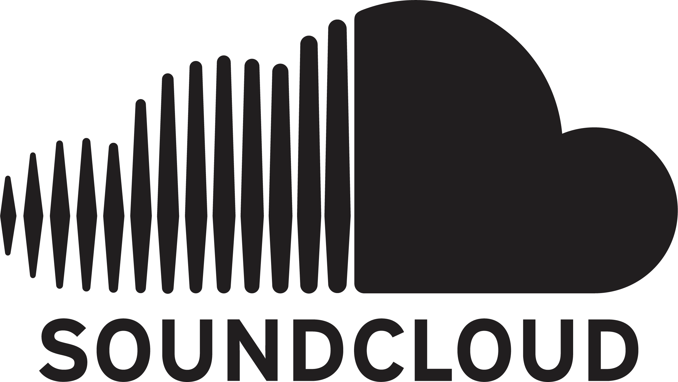 SoundCloud logo with a stylized cloud and sound waves.