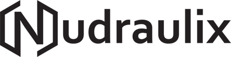 Nudraulix logo in black and white