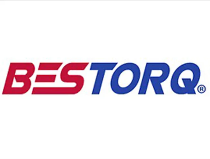 The logo of BESTORQ with stylized red and blue text
