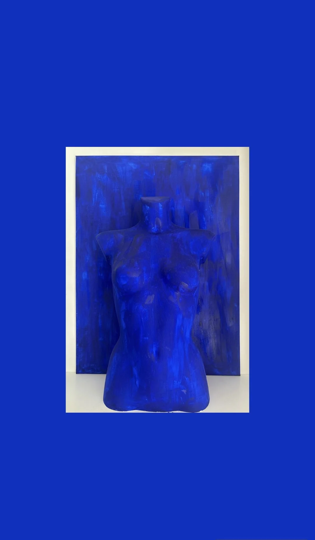 Klein Body Tridimensional Peace of Art and Painting by Multi Media Artist Rita Correia de Sá