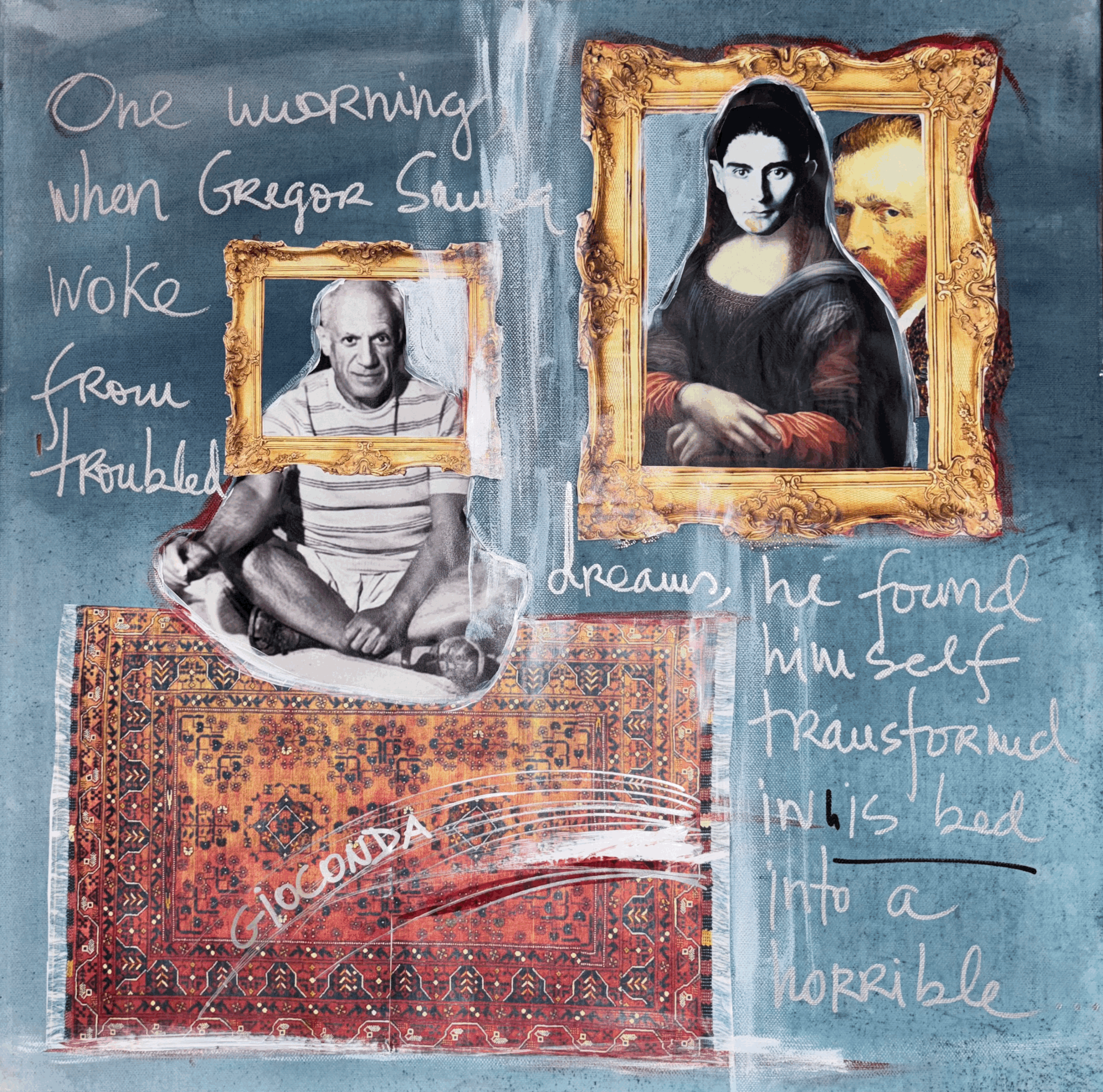 GIOCONDA Collage Rita Correia de Sá Picasso Rug