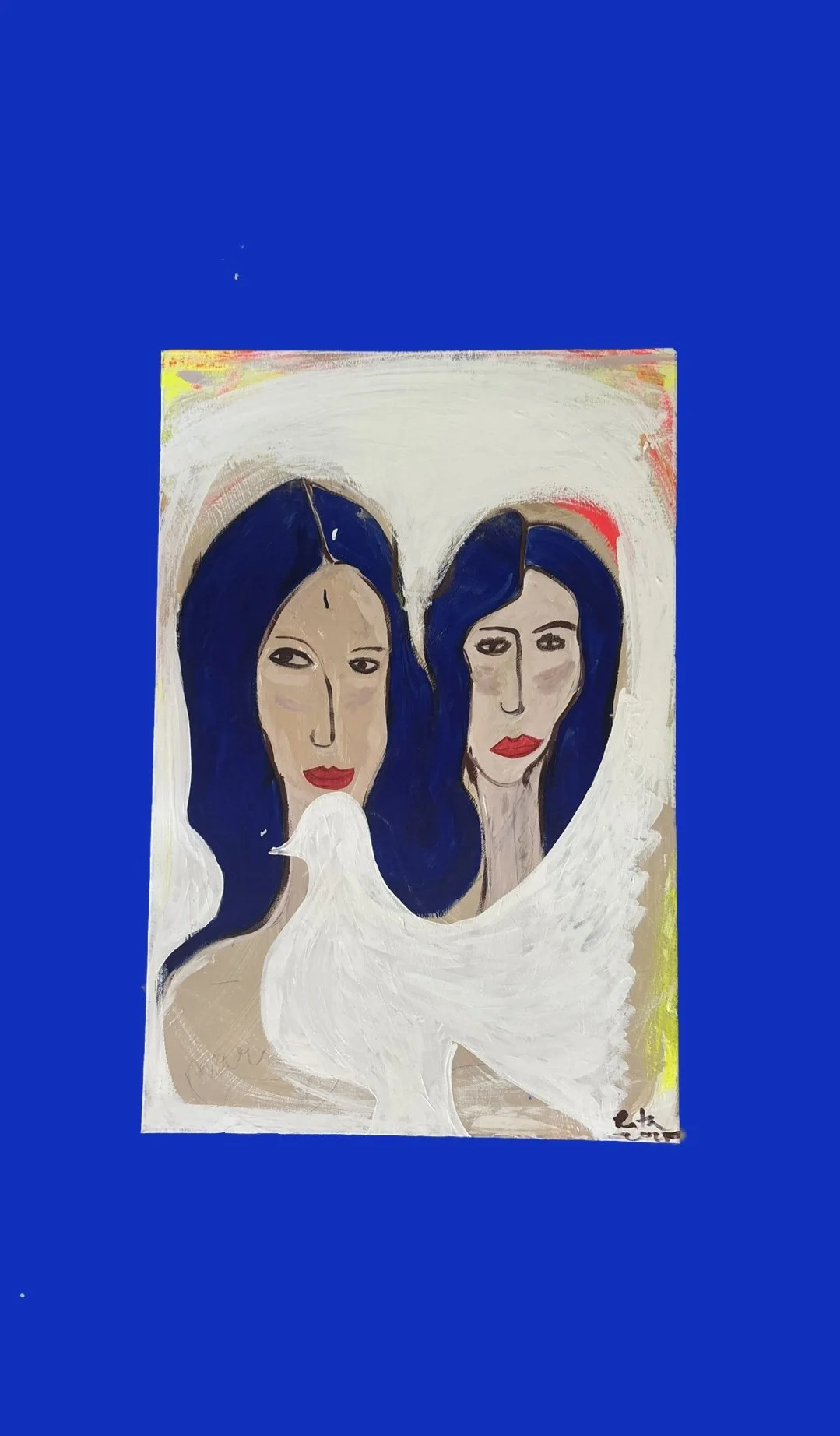 Pombinhas Abstract Portrait by Multi Media Portuguese Artist Rita Correia de Sá