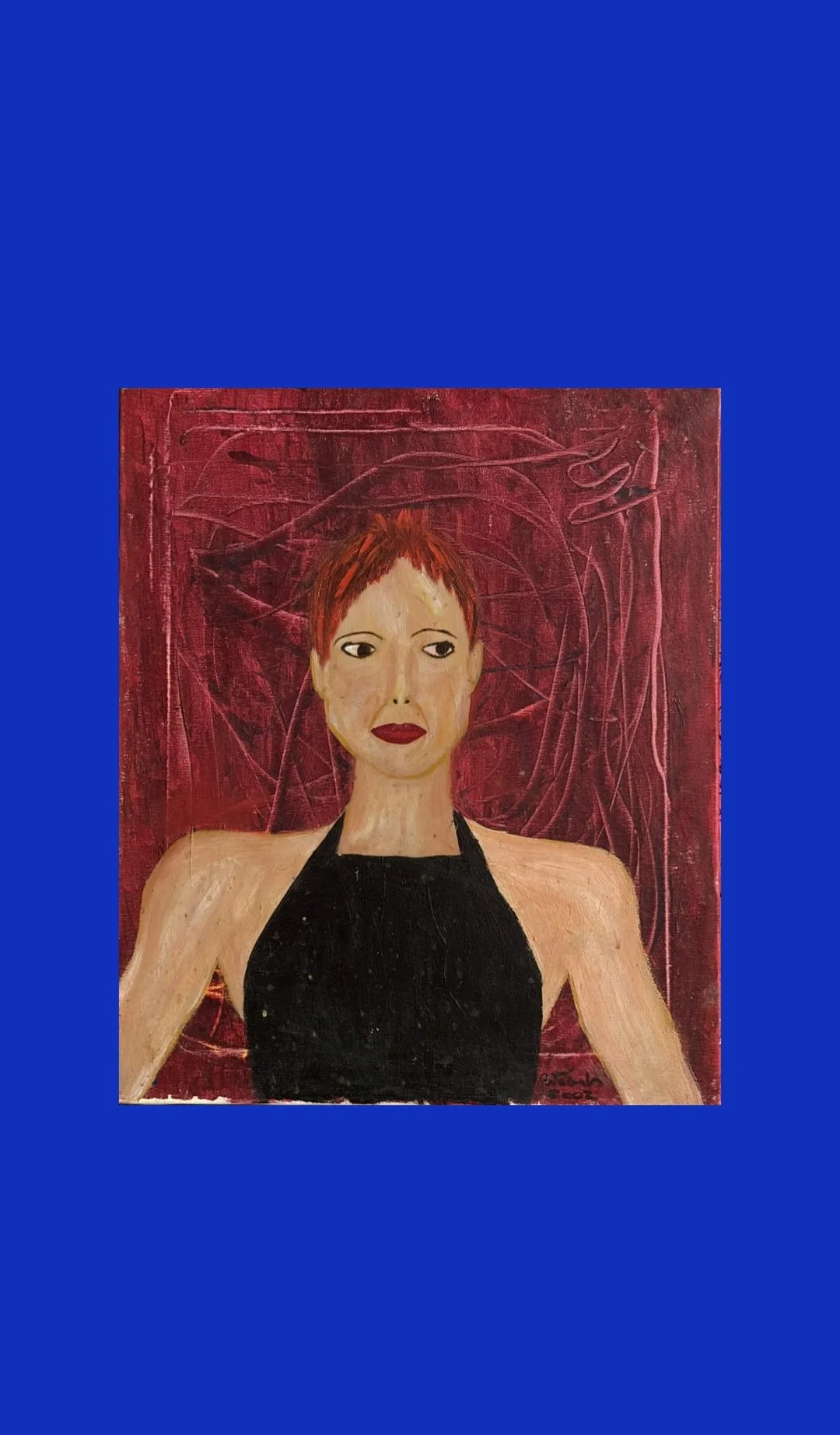 Xana Painting Portrait by Multi Media Abstract Portuguese Artist Rita Correia de Sá