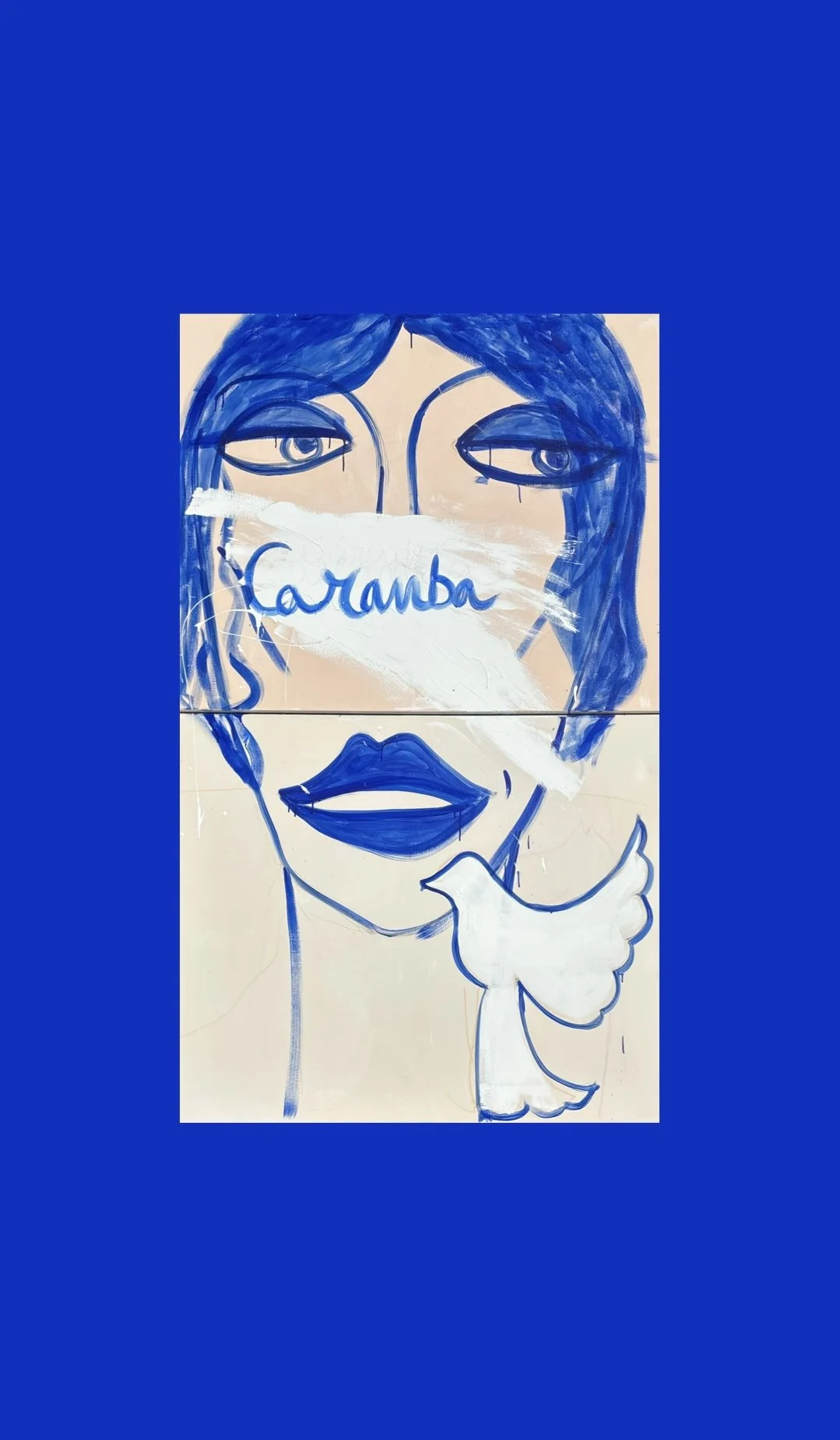 Mais Caramba Abstract Painting by Multi Media Portuguese Artist Rita Correia de Sá