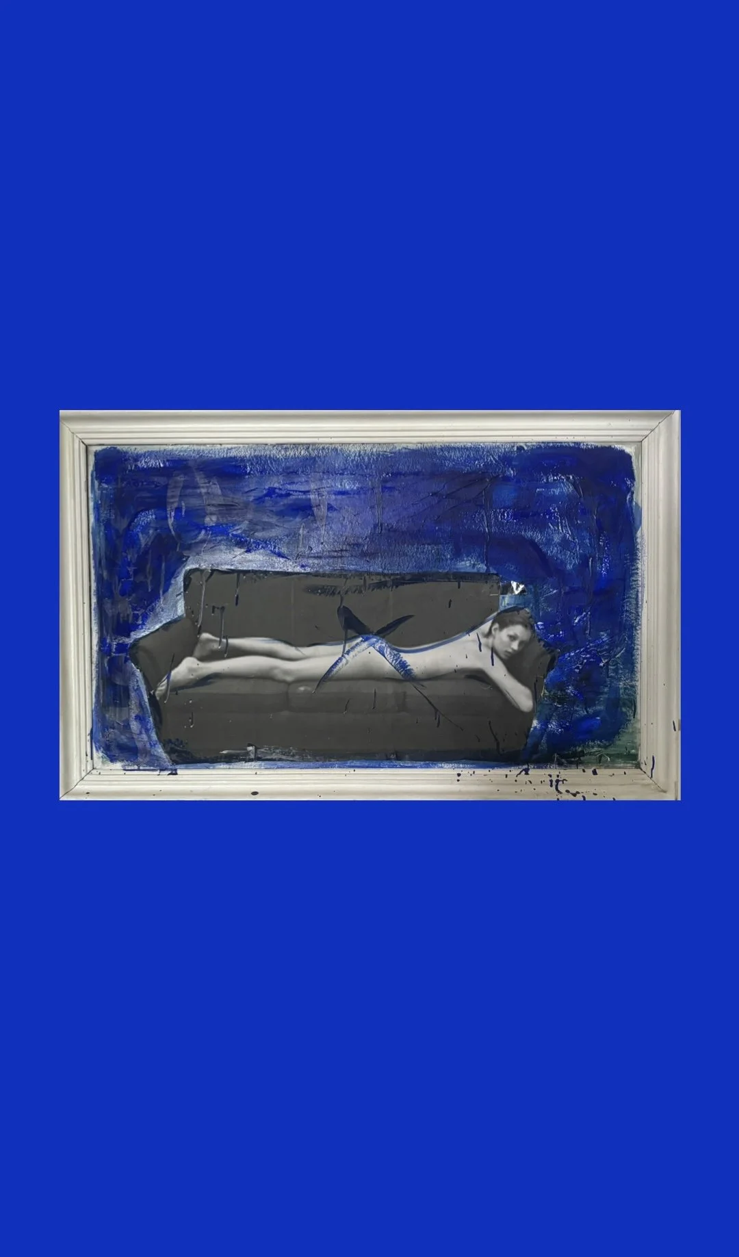 X Framed Collage by multi media Portuguese Artist Rita Correia de Sá