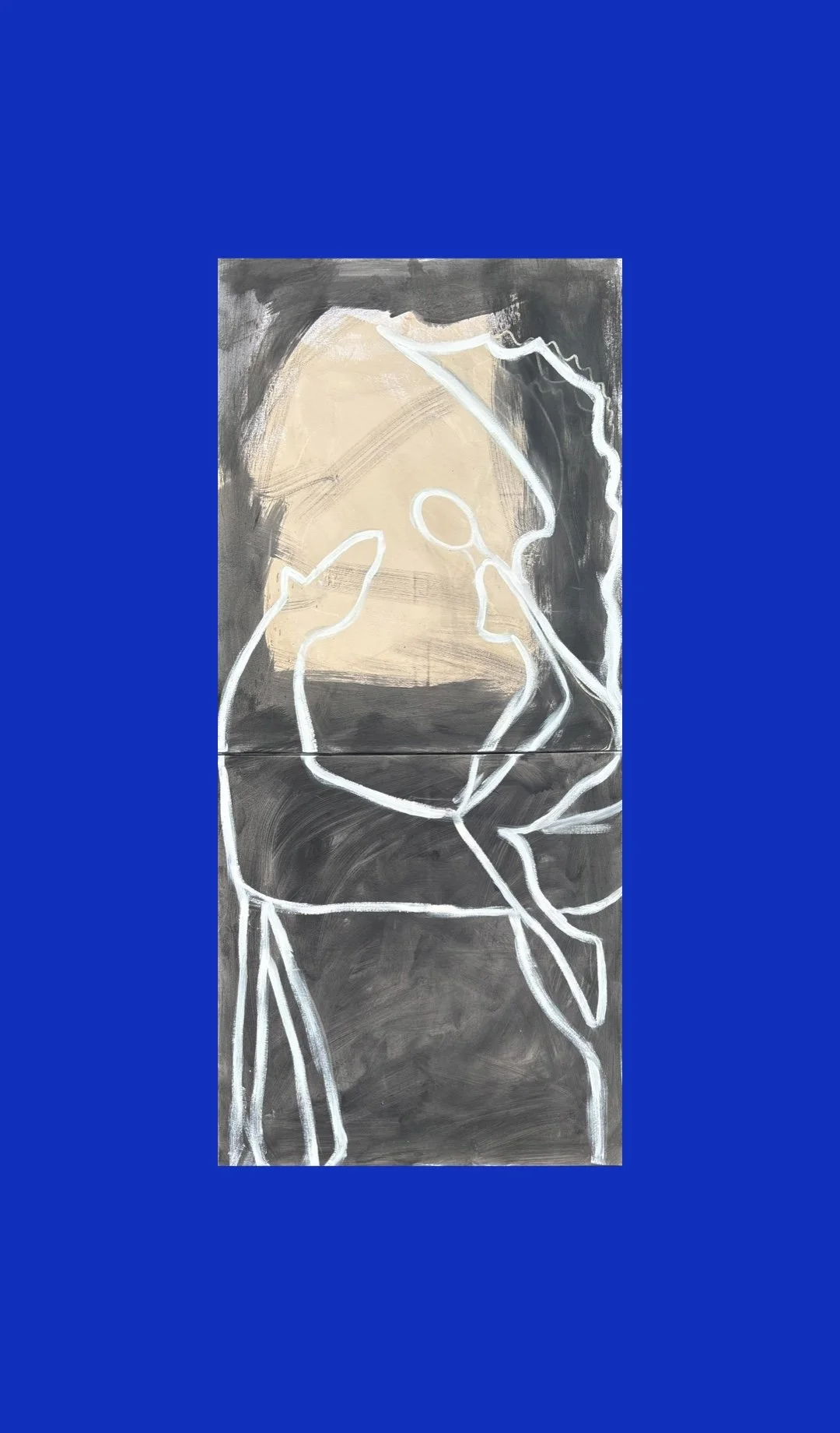 In the Void Abstract Painting by Portuguese Multi Media Artist Rita Correia de Sá