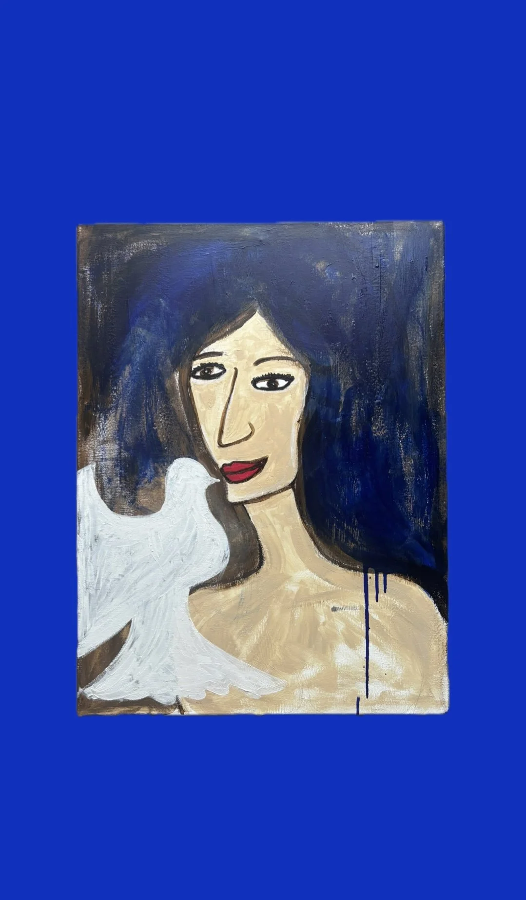 O beijo Abstract Portrait by Multi Media Portuguese Artist Rita Correia de Sá
