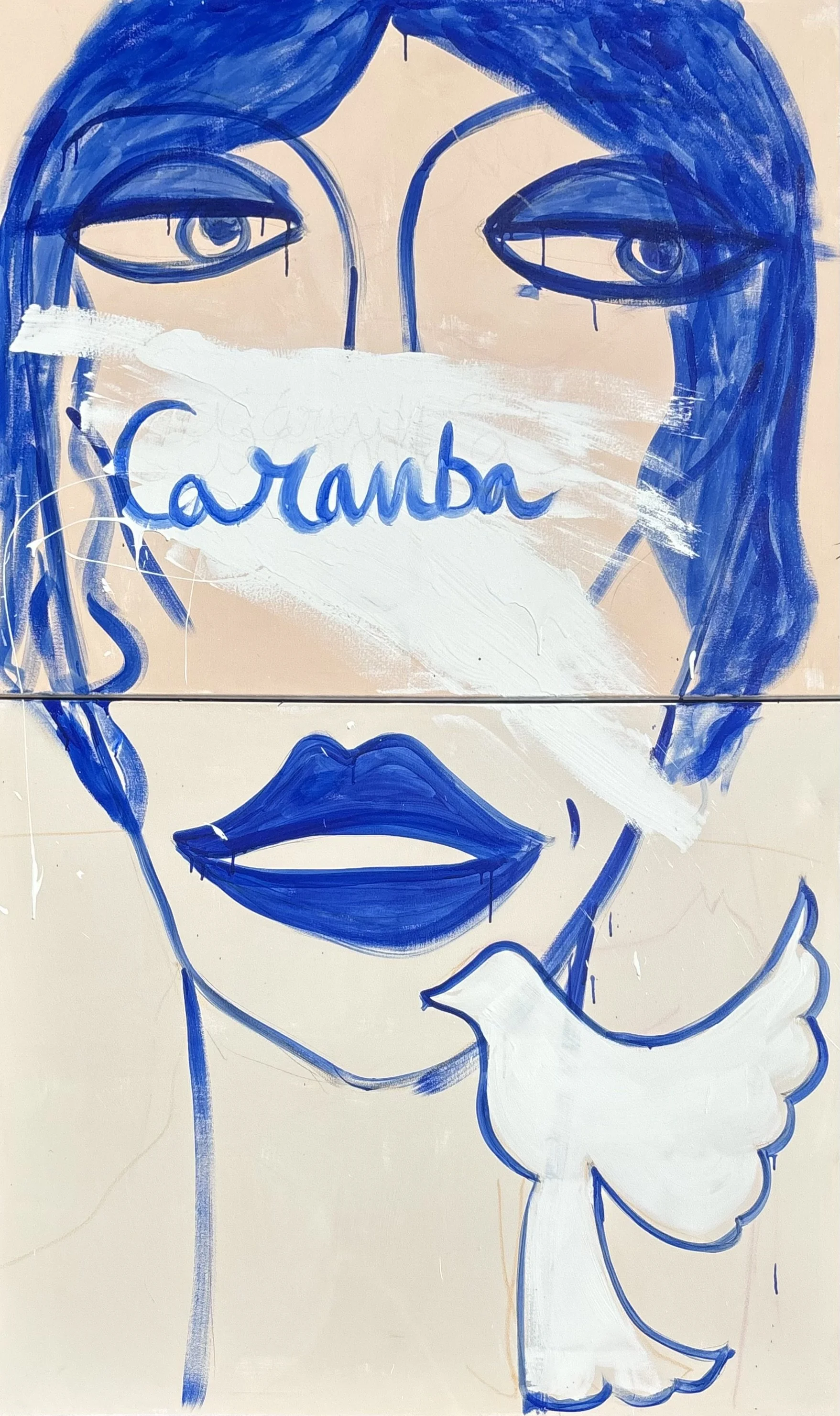 Mais Caramba Abstract Painting by Multi Media Portuguese Artist Rita Correia de Sá