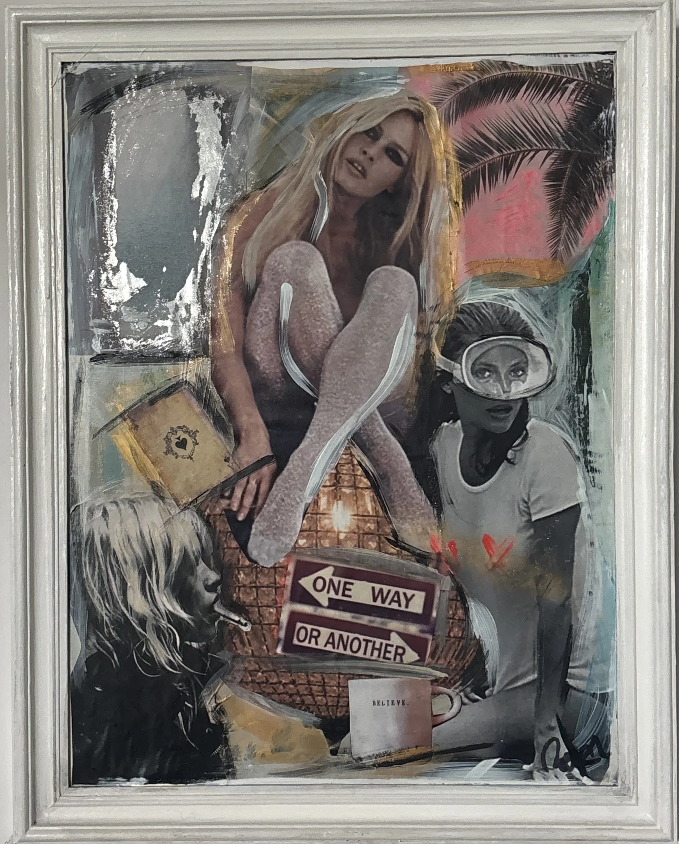 One Way or Another Collage by Multi Media Portuguese Artist Rita Correia de Sá