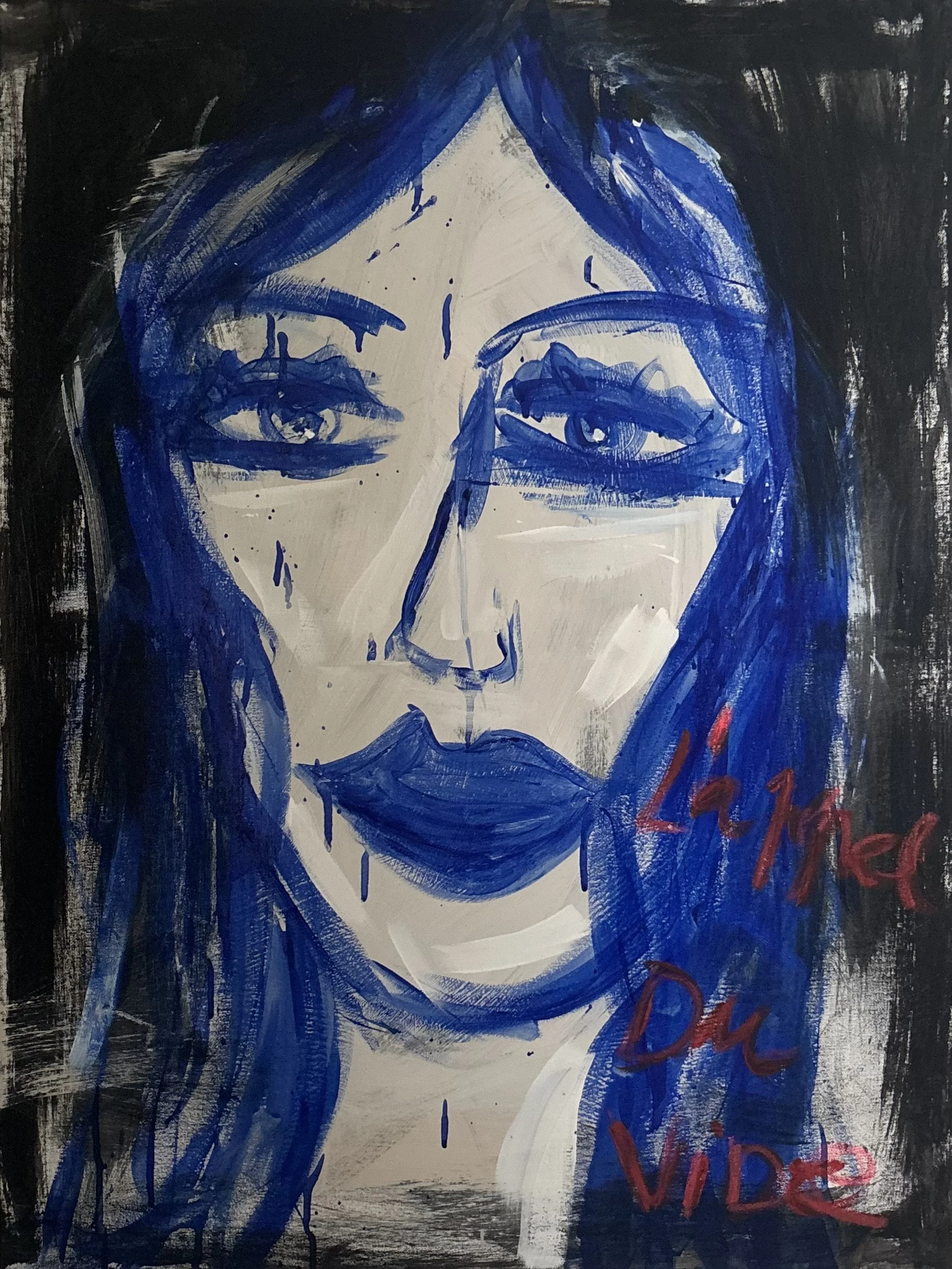 L' Appel du Vide Portrait by Multi Media Portuguese Artist Rita Correia de Sá