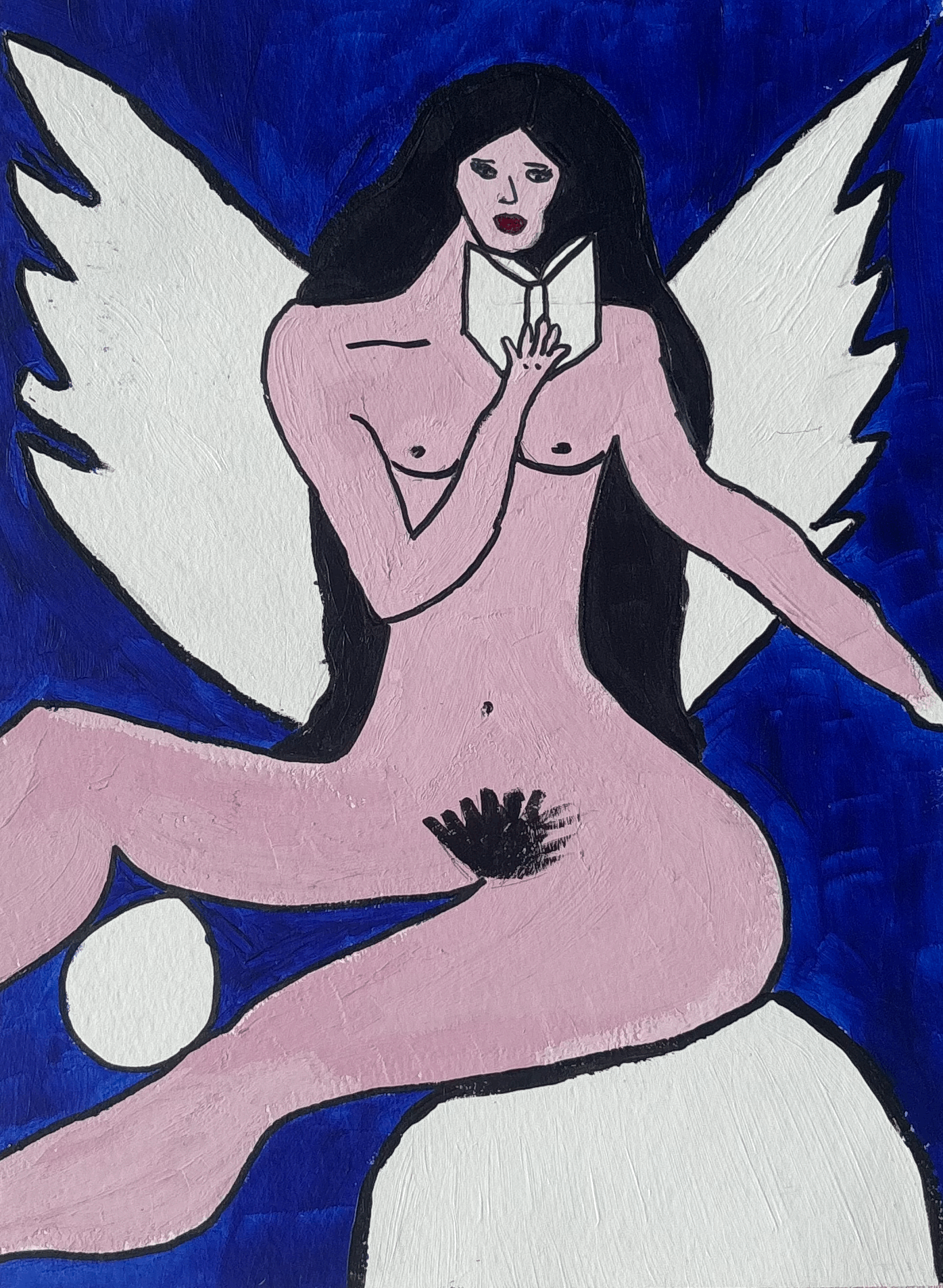 Metatron Sketch done in Watercolour paper by Portuguese Artist Rita Correia de Sá