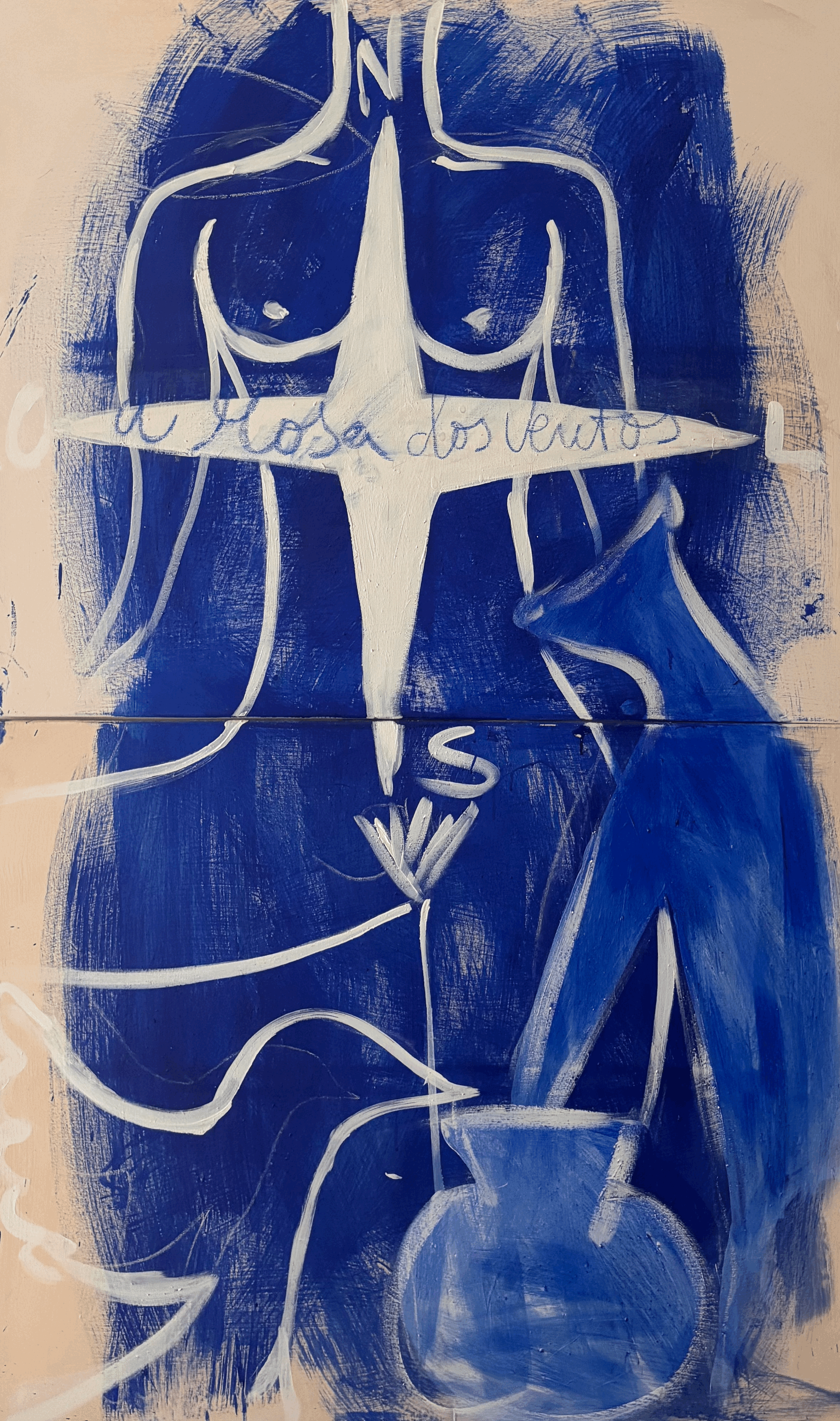 A Rosa dos Ventos Painting by Rita Correia de Sá Portuguese Multi Media Artist