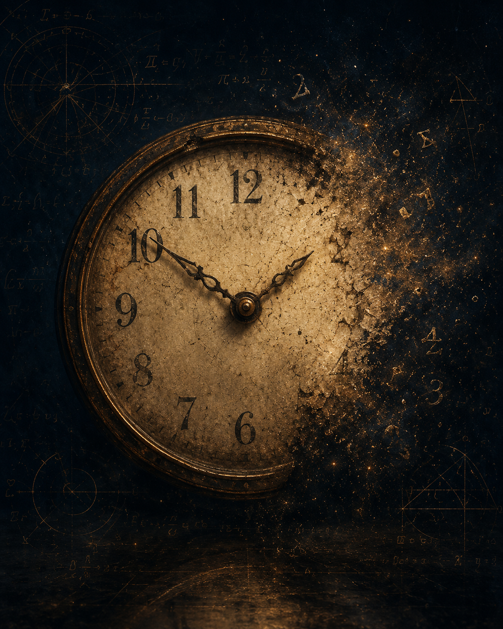 Clocks with their numbers slipping away