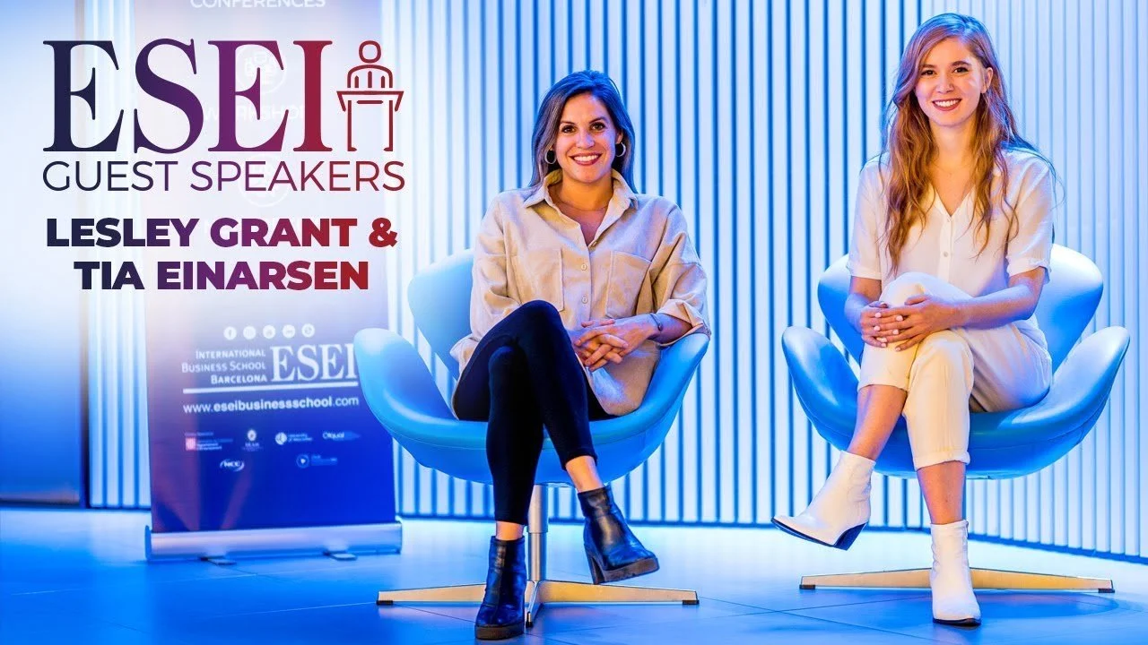 ESEI Guest Speaker: Lesley Grant &amp; Tia Einarsen, co-founders at KiCK Global