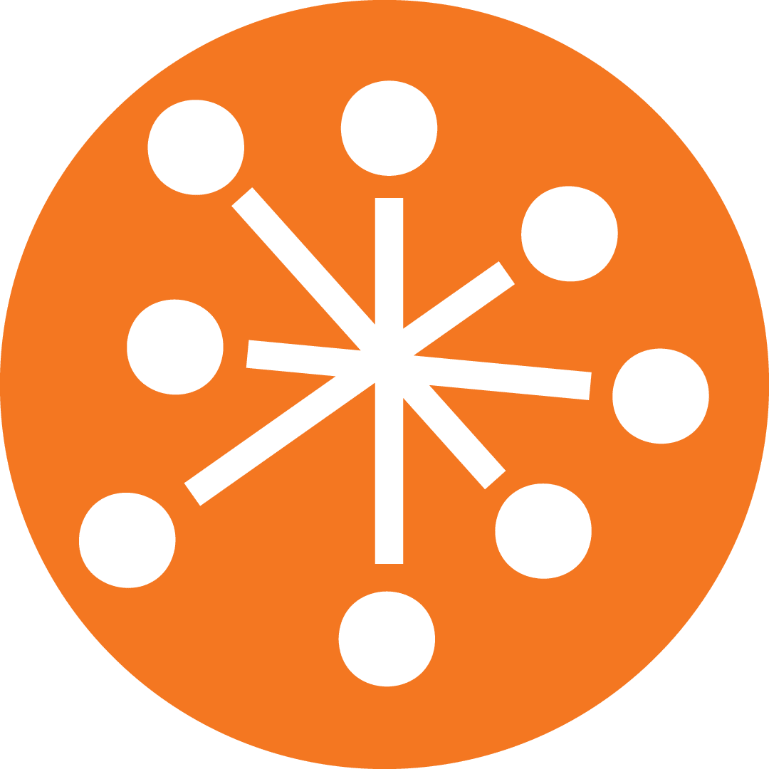 SPARKING PARTNER by Thierry Baril orange icon for Governance & Organisational Complexity. Logo design by Patric Pop, Strategy and Creative in Geneva, Switzerland