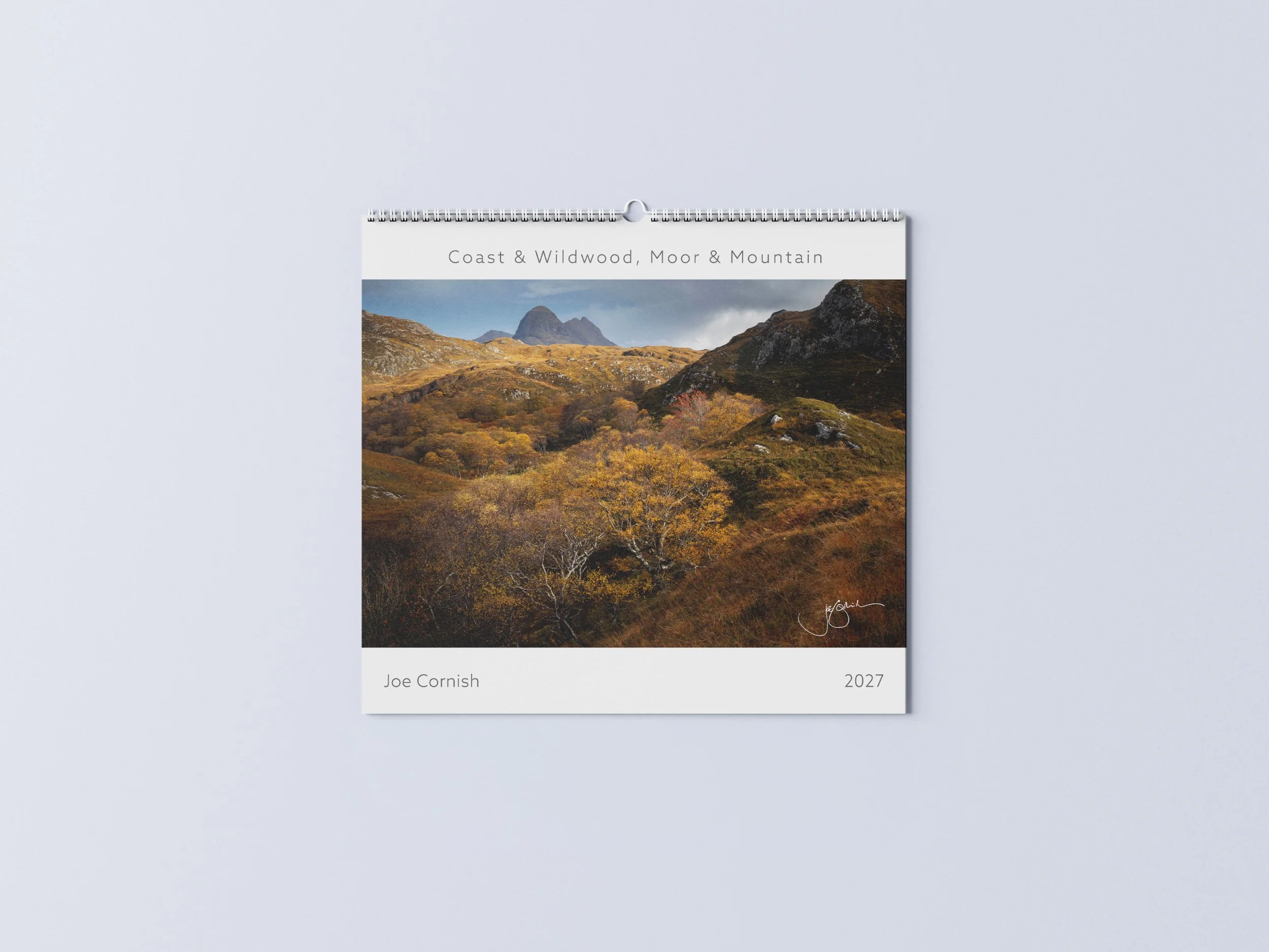 Joe Cornish 2027 Calendar Front Cover Coast and Wildwood, Moor and Mountain 2027