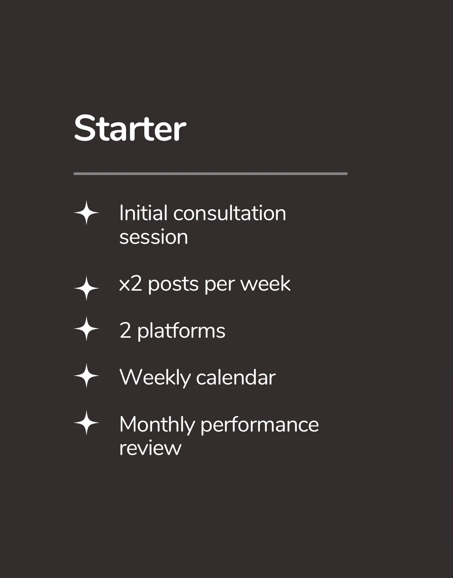 Starter Plan