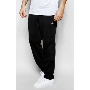 ADIDAS MENS TREFOIL FLEECE JOGGERS BLACK.png