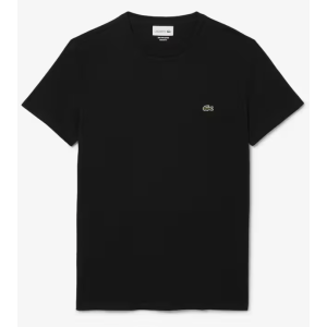 LACOSTE MENS PIMA COTTON T-SHIRT BLACK