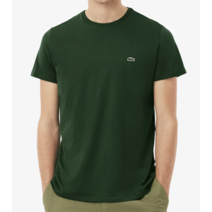 LACOSTE MENS PIMA COTTON T-SHIRT PINE GREEN.png