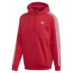 ADIDAS MENS ORIGINALS HALF ZIP HOODY RED.jpg