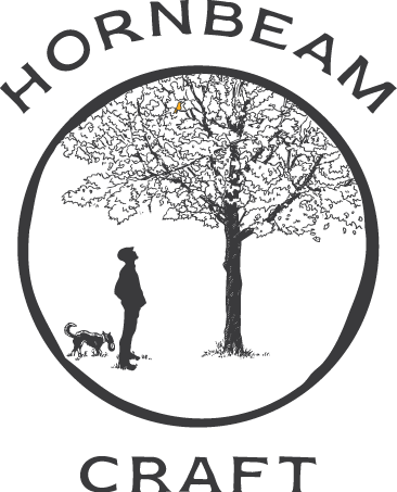 Hornbeam Craft Logo with Tree and Dog